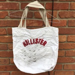 SOLD VINTAGE Hollister White Beach Tote